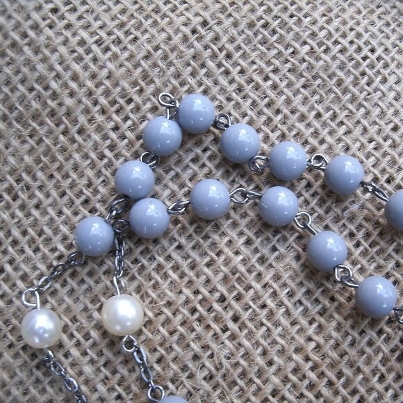 Handmade Resin & Faux Pearl Beads Rosary - Picture 6 of 14